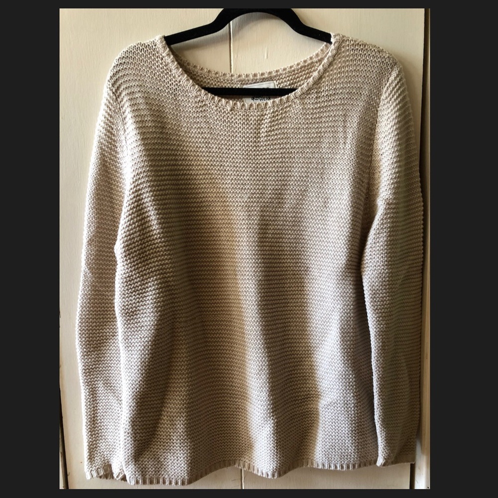 Cream knit sweater